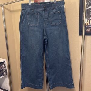 1x SPANXshape EveryWhere Cropped Wide Leg Jeans with Patch Pockets